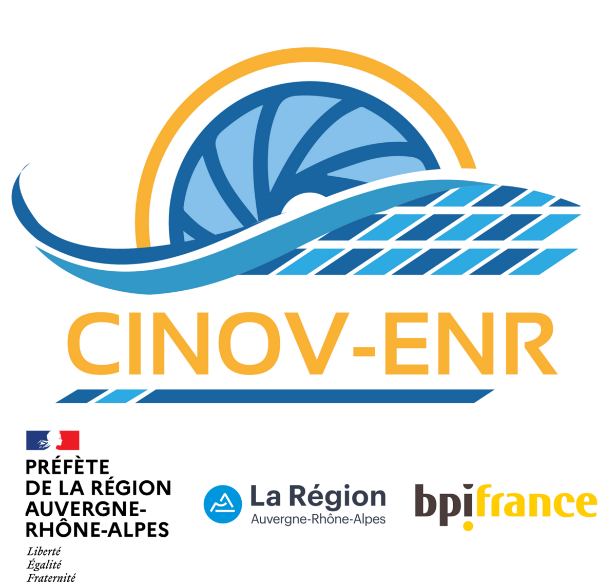 Logo du projet CINOV-ENR porté par la Région AURA