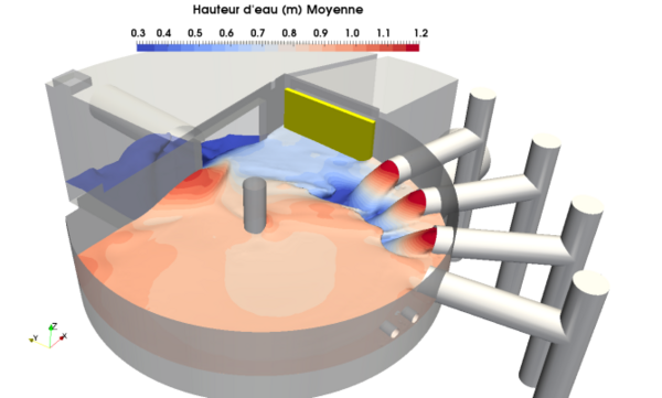 Dessin 3D de l'ouvrage de ségrégation