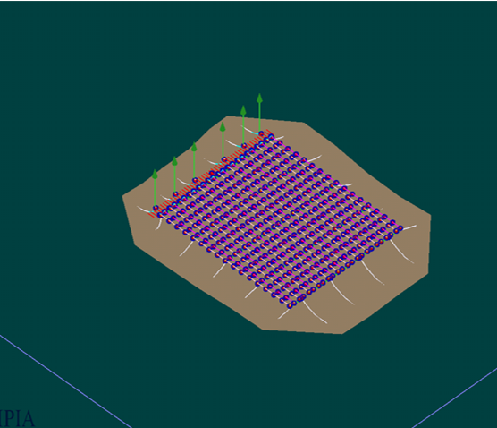 Modèle numérique hydrodynamique de la ferme flottante