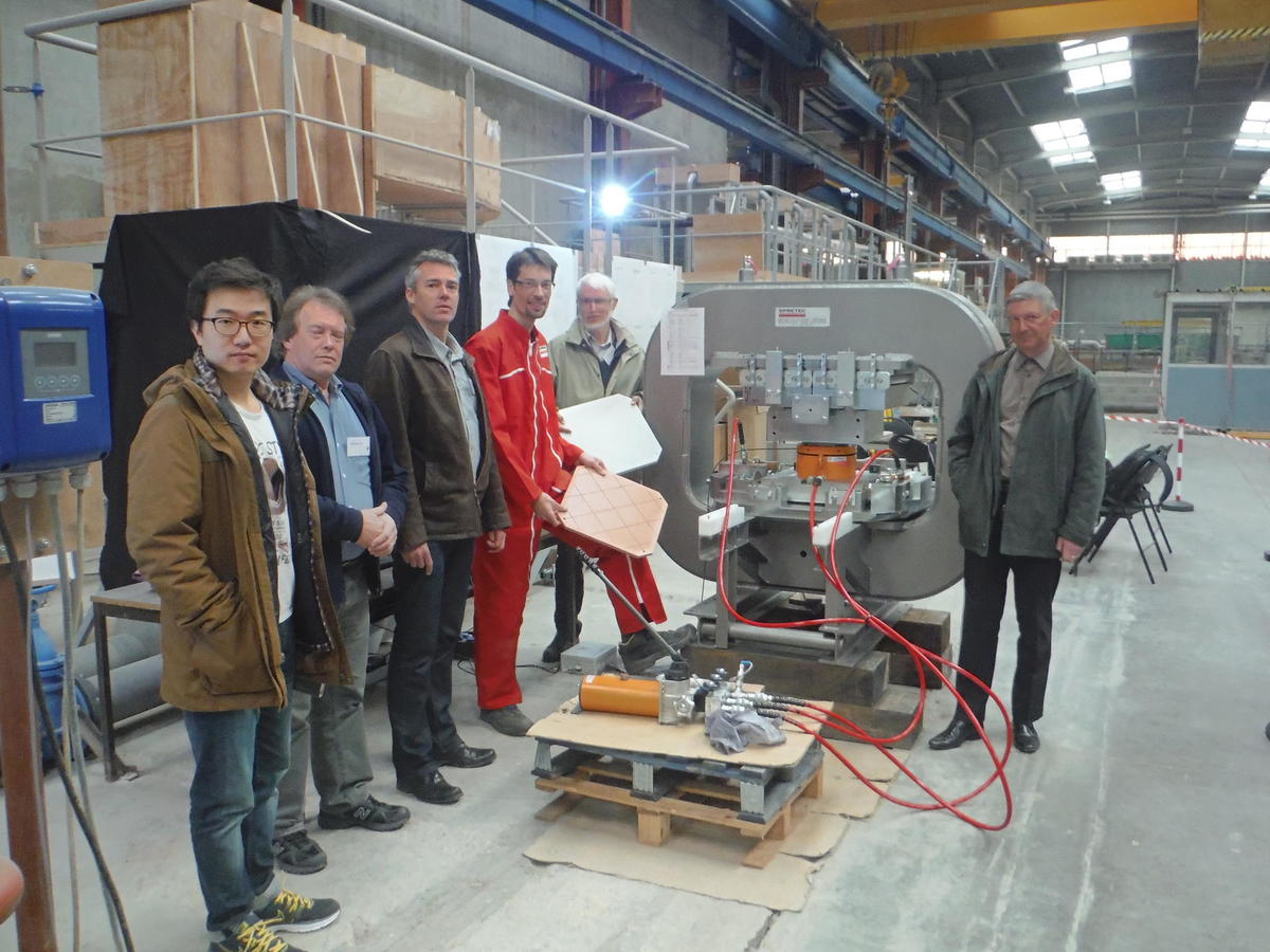 Visite de l'équipe de projet ITER au laboratoire Artelia